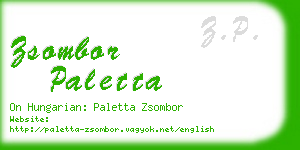 zsombor paletta business card